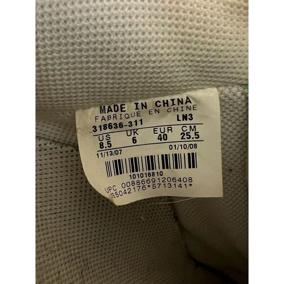 Nike Air Force 1 2007 Low Canvas Tourmaline (W) - Size 8.5 Womens 318636-311 - Picture 7 of 8